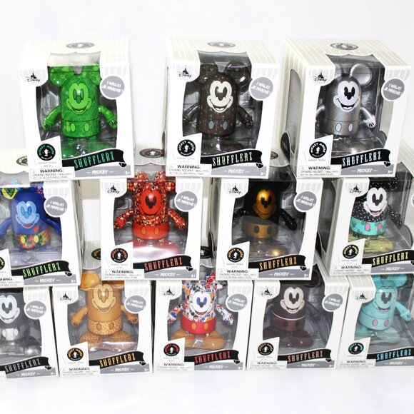 Disney Mickey Mouse Shufflerz Walking Figure Collectible 12 Piece Set New - Picture 1 of 3